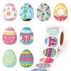 500pcs Happy Easter Stickers Roll, Easter Bunny Rabbit Eggs Decals Self-Adhesive Labels for Scrapbooking Envelope Art Craft Cards Gift Holiday Kids Party Decoration Supplies (8 Styles)