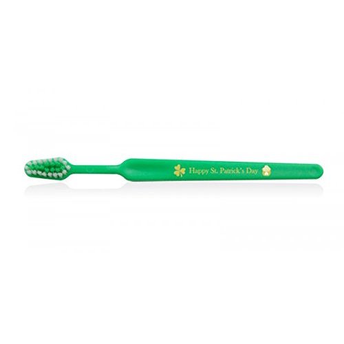 Tess Oral Health Happy St. Patrick's Day Kids Toothbrush - Ideal St. Patty's Day Party, Soft Bristles, Individually Wrapped, Made in The USA