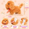 Tagitary Plush Toys Puppy Electronic Toy Dogs That Walk and Bark,Tail Wagging Fake Dog Interactive Dog Toy for Kids with Leash,Easter Christmas Birthday Gift for Toddlers Kids