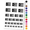 Puerto Rico Flag Temporary Tattoo Water Resistant Fake Body Art Set Collection - Black (One Sheet)