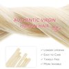 WENNALIFE U Tip Hair Extensions Human Hair, 50g 50s 14 Inch Platinum Blonde Remy Hair Extensions K Tip Hair Extension Real Human Hair Invisible Straight Keratin Hair Extensions