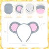 IGMaryBox Mouse Ears Headband Animal Ears Headwear Plush Hairband For Animal Cosplay Cute Party Headwear Halloween Cosplsy Costume Accessories Christmas Cosplay Hairbands