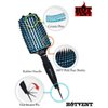 Tion Boar Bristle Hot Vent Brush with Nano Ionic Ceramic Plate Brush Made in Korea/Detangling Normal Brush Function and Wet Hair Quick Dry, Curly Hair Smoothing Brush