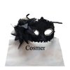 Masquerade Mask for Women Venetian Masks Christmas Women Flower Half-face Masks Eye mask Cosplay Lace mask (Black Sale)