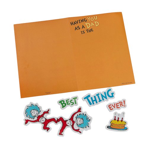 Dr. Seuss Best Dad Card Craft Kit – Makes 12