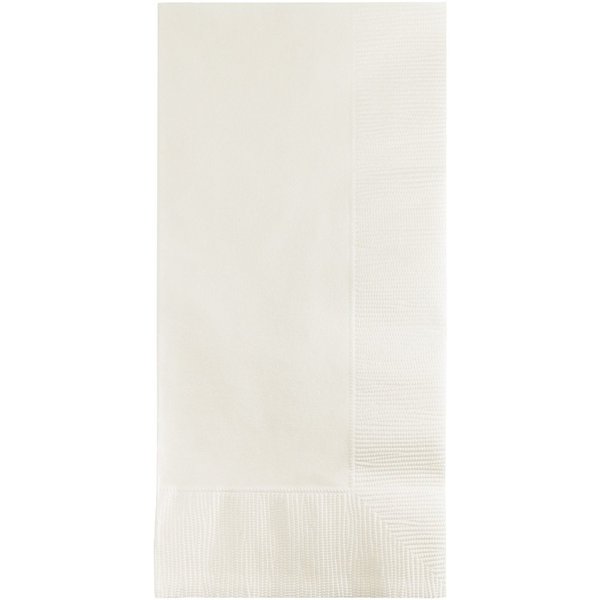 Creative Converting Touch of Color 2-Ply 50 Count Paper Dinner Napkins, White