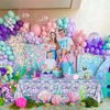 Mermaid Party Decorations - 81Pcs Mermaid Party Tableware Set, Mermaid Scale Theme Tablecloth, Mermaid Plates and Napkins for Under the Sea Ocean Little Mermaid Birthday Party Supplies, Serves 20