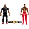 Mattel WWE Main Event Championship Showdown 2-Pack Action Figures & Accessory, Series Roman Reigns vs Jey USO Collectible Set​