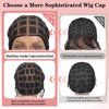 Zurffiy Crochet Wig Cap for Crochet Braids Braided Wig Cap for Women Full Double Lace Braid Wigs Cap with Baby Hair Sew In Crochet Braids Hair Crochet Cap(68 Sections)