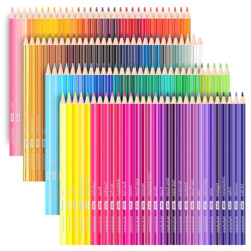 Huhuhero Colored Pencils, 120 Pack Color Pencil for Adult Coloring Book, Soft Core Vibrant Colors Drawing Pencils for Coloring Sketching Shading, Pro Art Coloring Gifts for Women Men Beginners Kids