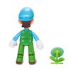 Super Mario 4" Action Figures Ice Luigi with Ice Flower