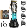 DSP Pro Barber Hair Clippers Set: Cordless Magnetic 9000 RPM, Constant Speed Control for Smooth Cutting. Ceramic Blades, 2500mAh Battery, Low Noise & Heat - Ideal for Men's Grooming & Fades (Blue)