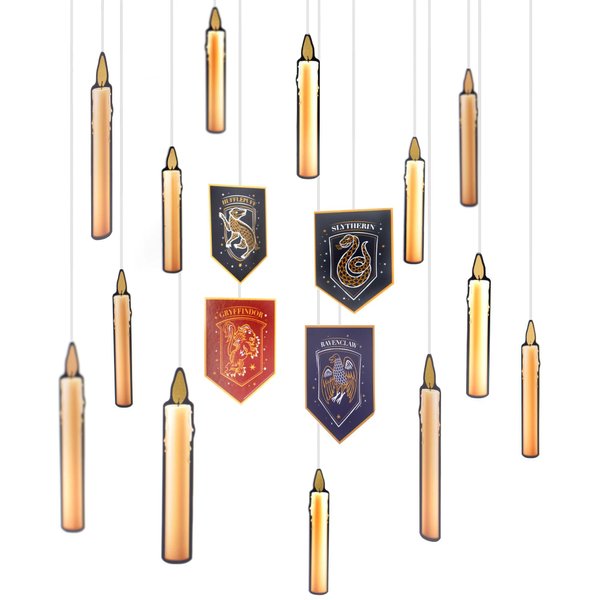 amscan Harry Potter Hanging Paper Party Decorations - 10" & 7" | Assorted Design | Pack of 24