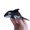 Funny Big Ocean Whale Hair Clip,Acetate Claw Clips,Hair Clips for Women,Black