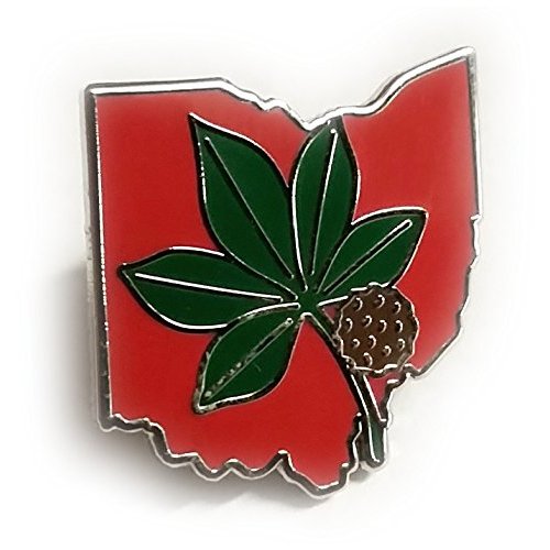 Ohio State Buckeyes Leaf Tie Tack Hat Lapel Pin
