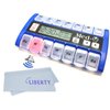 Amazin Pill Dispenser with Beeping Reminder, Flashing Guides and Liberty Cloth