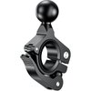 BRCOVAN Aluminum Alloy Handlebar Clamp Mount Base with 1'' TPU Ball for Rail Diameter 0.5'' 0.87'' 1'' 1.26'', Compatible with RAM Mounts B Size 1 Inch Ball Double Socket Arm, Tool-Less Installation