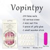 Vopintpy Pink 3D Heart Press on Nails Extra Long Glitter Ballerina Fake Nails Stilettos Acrylic Glue on Nails with Design Reusable Full Cover Stick on Nails for Women DIY Charm Manicure