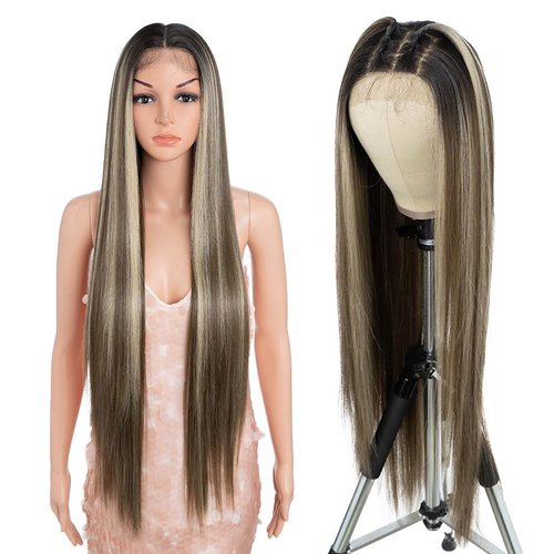 Style Icon 36” Super Long 13x4 Lace Wig Easy-360 Lace Frontal Wigs Free Part Lace Front Wigs with Baby Hair (36“, NTSN4/UN9/12R)