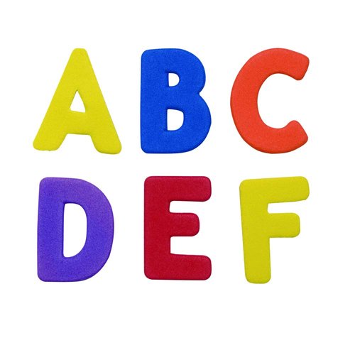 Colorations ABC Foam Shapes, 144 Pieces, 6 Colors, Storage Bucket, Collaging, Decorating, Learning, & Light Tables, ABC Letters, Alphabet Letters, Foam Letters