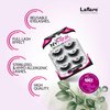 Laflare 100% Real Mink Lashes, 3D NY Mink Eyelashes, Hand-Rowing Natural Long Wispy False Lashes for Luxury Makeup, Natural, Light,Trendy, Reusable (NY45, VALUE PACK)