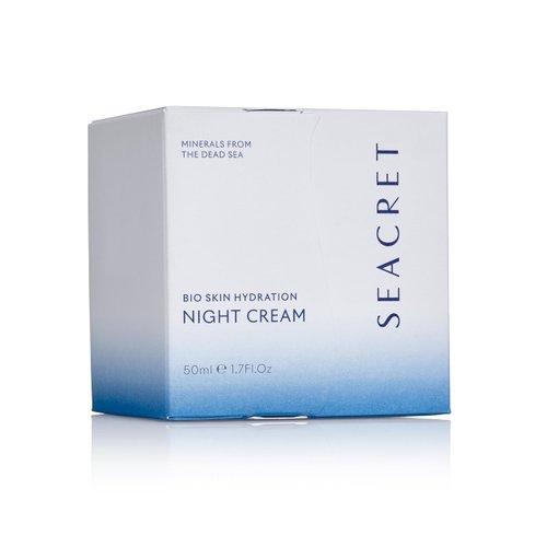 SEACRET Bio Skin Hydration Night Cream for Face – Hydrating Night Cream for Women with Dead Sea M...