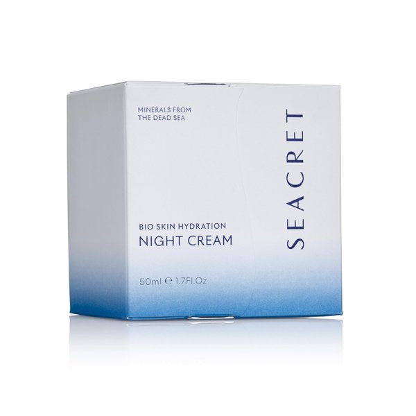 SEACRET Bio Skin Hydration Night Cream for Face – Hydrating Night Cream for Women with Dead Sea Minerals | Cream Overnight Face Moisturizer | Anti-Aging Night Time Cream for Women | 1.7 Fl Oz