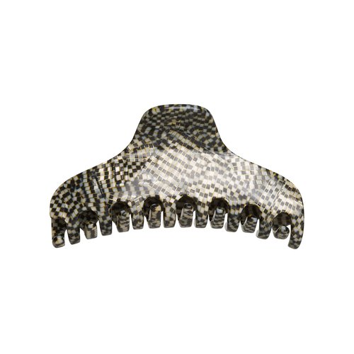 Allure Black & White Hair Clip, Handmade in France- 1 piece