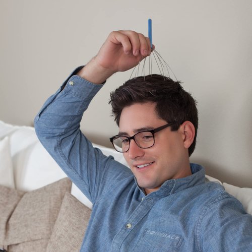 Body Back Scalp Massager, Head Scratcher, Manual Head Massager for Stress Relief, Relaxing Scalp Scratcher, Tingler for Gentle Hair Stimulation (1 Pack, Color Varies)