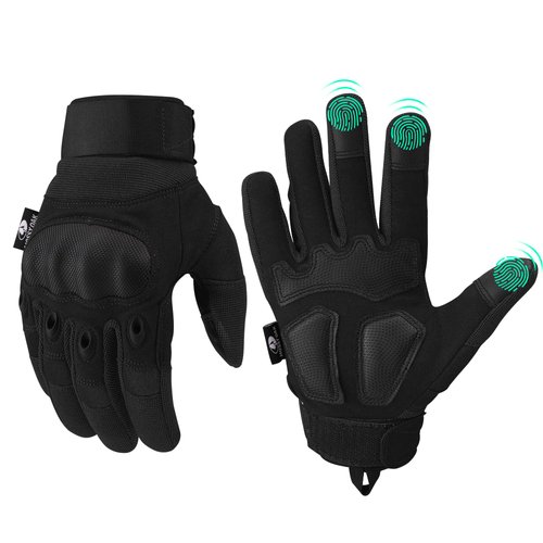 Mossy Oak Tactical Gloves, Touchscreen Airsoft Gloves with Hard Knuckle for Hunting, Paintball, Hiking, Camping, Climbing, Cycling, Motorcycle