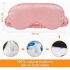 YEMIANJU Sleep Eye Mask with Elastic Strap Headband Lightweight Comfortable Soft Silk Like for Men Women Traveling (Pink)