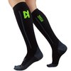 Zensah Featherweight Compression Socks - Ultra-Lightweight, Anti-Blister, Graduated Compression (Small, Black)
