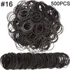 AMUU Rubber Bands black 500pcs #16 Small Rubber Band for Office money School Home size16 Elastic Band 38m m rubber bands