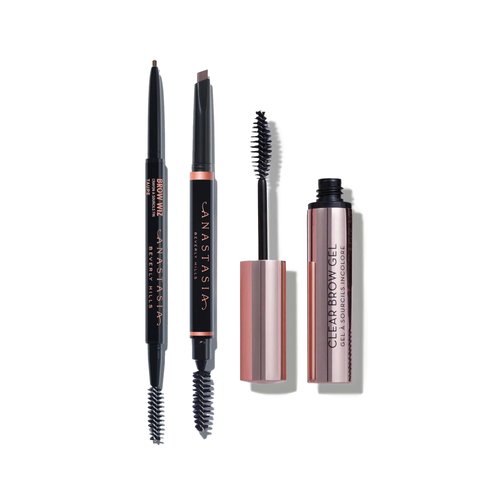 Anastasia Beverly Hills - Natural & Polished Deluxe Brow Kit - Dark Brown
