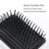 Hair Brush Set Anti Static Massage Vent Hair Brush Detangling Brush with Wide-toothed-comb Paddle Brush for Women Men Multicolored Silver Colour…