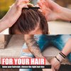 EasYoung 10-Pcs Knotted Wide Hair Ties for Men with Long, Curly, Thick or Dense Hair - Elastic No-Crease Coils for Buns