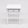 Mini House Furniture 1pc Dollhouse Miniature Furniture Bedroom Night Stand Small Side Table White Wood Bedside Table Handcraft DIY Model