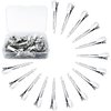 Tenalleys 50 Pcs Silver Metal Duck Bill Hair Clips for Women - Hair Styling, Hair Coloring, Bows DIY, Hair Extensions, Salon - 2.2Inch