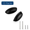 Ravinte 10 Pack 3" Drawer Pulls Flat Black Cabinet Cup Pulls Kitchen Hardware Cabinet Handles Drawer Handles Knobs 3 inch Hole Center