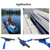 Bungee Dock Lines Boat Dock Line Stretchable Mooring Rope Dock Ties Bungee Cords for Boat Blue 2 Pack 4 Feet
