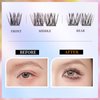BIGOLY Glue-Free False Eyelashes Glue-Free Self-Adhesive False Eyelashes a Must-Have For Lazy People DIY Jelly Gel False Eyelashes Set Lash Extension Kit (Fish Tail)