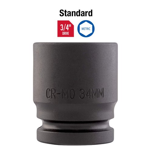 Sunex 434m 3/4-Inch Drive 34-Mm Impact Socket