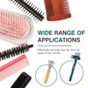 5 Pcs Hair Brush Cleaner Tool - Wooden Handle Comb with Metal Wire, 2-in-1 Mini Brush Rake for Home and Salon Use