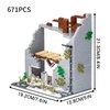 MOOXI WW2 Military War Building Block Set(671PCS). Military Building Block Set Can Freely Build Battle Scenes.