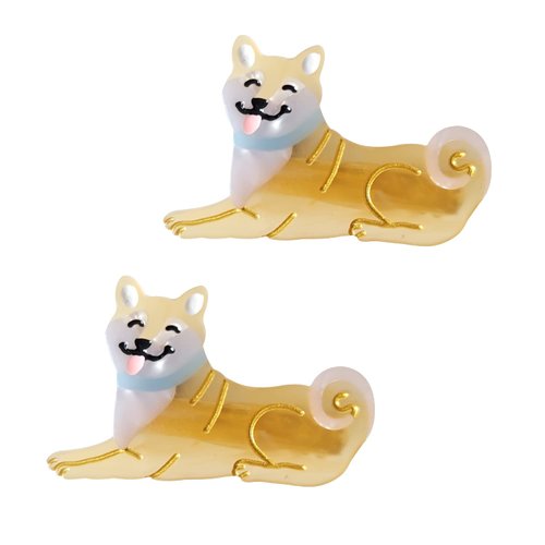 Shiba Inu Dog Hair Clips,Cellulose Acetate Hair Clips,Small Hair Clips for Girl,Pack of 2