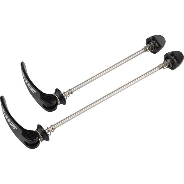 Zipp Speed Weaponry Tangente Quick Release Skewer Set: 100mm/135mm, Disc Brake, Stainless Steel, Black With Silver Logo