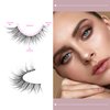 Fake Eyelashes Natural Short Cat Eye Lashes Clear Band Fluffy Wispy False Eyelashes 8 Pairs by Yawamica