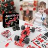 BESTYMXY Building Kit Car Model, 1:20 Scale Race Car Metal Model STEM Project Building, Erector Set STEM Projects Toys for Boys 8-12, Red Vehicle DIY Assembly Metal Model