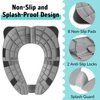 Travel Potty Seat for Toddler & Kid, Maliton Portable Foldable Potty Seat with Storage Bag for Toddler Travel, Non-Slip Potty Training Toilet Seat Cover wth Splash Guard (Grey)