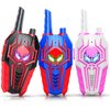 Spider Walkie Talkies for Kids Boys: 3 Pack Kids Walkie Talkies Toys for 3 4 5 6 7 8 Year Old Girls Boys Family Camping Outdoor Toys Two Way Radio Boy Girl Gift Age 3-8